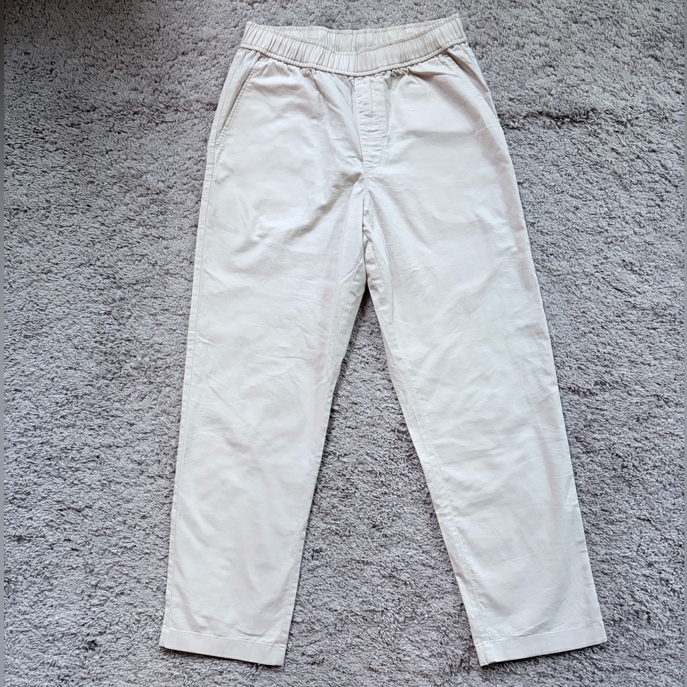 Casual Elastic-Waist Chino Pants